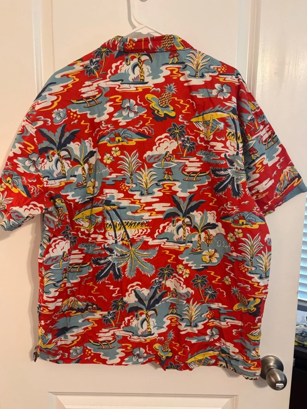 Polo Ralph Lauren Hawaiian Tropical Aloha Camp Button Shirt Mens XL Surf - Picture 7 of 10